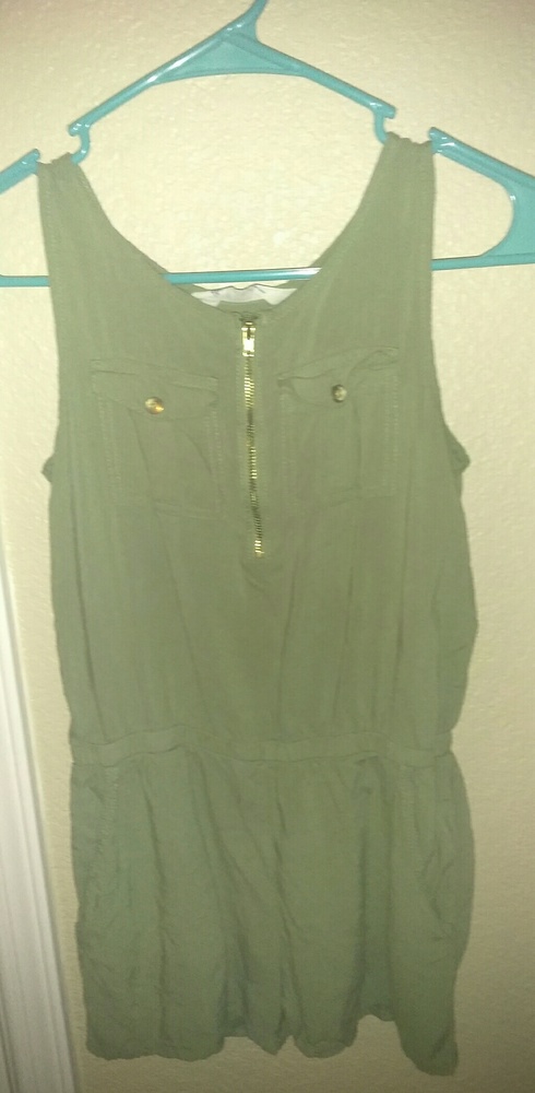 Olive green romper